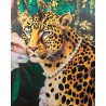 Obraz PEARLS LEOPARD 150x120 cm