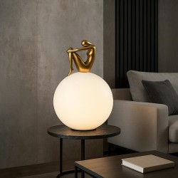 MOOSEE lampa stołowa UOMO 35 czarna