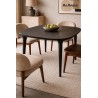 MaMaison stół jadalniany LAMINAR 120      czarny / drewno