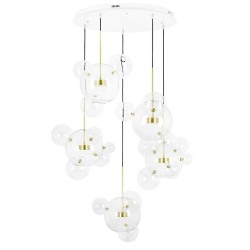 MOOSEE Lampa wisząca CAPRI DISC 5 złota