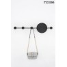 MOOSEE lampa ścienna SHADOW HANG z wieszakiem czarna