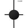 MOOSEE lampa ścienna SHADOW 4 czarna