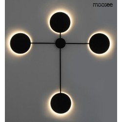 MOOSEE lampa ścienna SHADOW 4 czarna