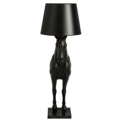 MOOSEE lampa podłogowa KOŃ HORSE STAND    S czarna - włókno szklane