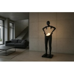 MOOSEE lampa podłogowa HUMAN HOUDINI      czarna