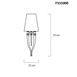 MOOSEE zestaw 2 sztuk lamp ściennych      DEVIL WALL 1 czarny