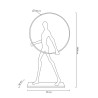 MOOSEE lampa podłogowa HUMAN ROUND        włókno szklane