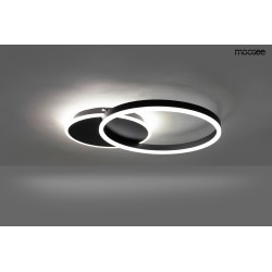 MOOSEE lampa sufitowa / plafon RINGS 2    czarna