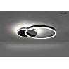 MOOSEE lampa sufitowa / plafon RINGS 2    czarna