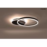 MOOSEE lampa sufitowa / plafon RINGS 2    czarna