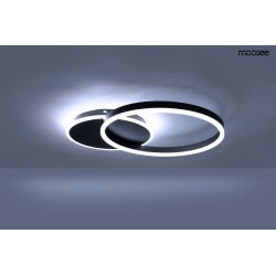 MOOSEE lampa sufitowa / plafon RINGS 2    czarna