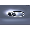 MOOSEE lampa sufitowa / plafon RINGS 2    czarna