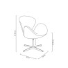 Fotel SWAN PREMIUM regulowany czerwony