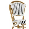 Krzesło ogrodowe CAFE PARIS białe rattan