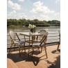 Krzesło ogrodowe CAFE PARIS białe rattan