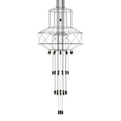 MOOSEE lampa wisząca FLUSSO 43 czarna