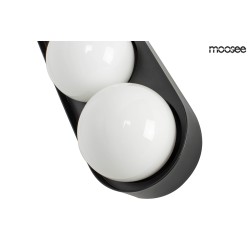MOOSEE lampa ścienna DROPS 3 czarna