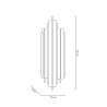 MOOSEE lampa ścienna HARMONIC złota