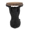 KARE stolik BEAR 53x33 cm drewniany / czarny