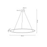 MOOSEE lampa wisząca RING SLIM 150 złota