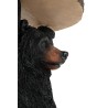 KARE stolik BEAR 53x33 cm drewniany / czarny