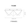 MOOSEE lampa sufitowa / plafon PYRAMIDS   złota