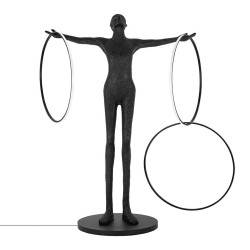 MOOSEE lampa podłogowa HUMAN CIRCULO      włókno szklane