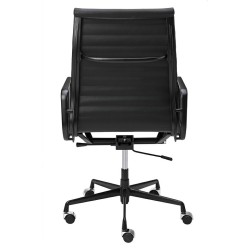 Fotel biurowy AERON PRESTIGE PLUS czarny - skóra naturalna, aluminium