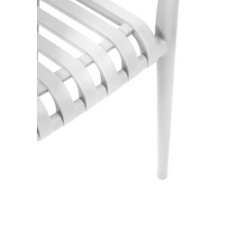 MODESTO krzesło STRIPS ARM białe