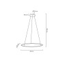 MOOSEE lampa wisząca RING SLIM 60 złota