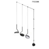 MOOSEE lampa ścienna FLAT 3 czarna