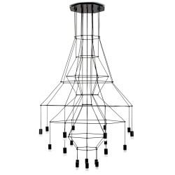 MOOSEE lampa wisząca FLUSSO 20 czarna