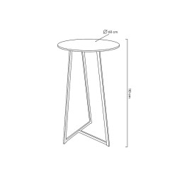 Stolik barowy ALLEN 60 czarny