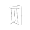 Stolik barowy ALLEN 60 czarny
