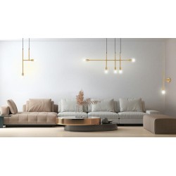 MOOSEE lampa ścienna RIVA złota