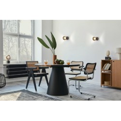 MOOSEE lampa ścienna EOS czarny chrom