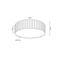 MOOSEE lampa sufitowa / plafon CROWN 50 złota