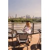 Krzesło ogrodowe CAFE AZURE biały /       czarny