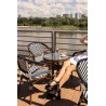 Krzesło ogrodowe CAFE AZURE biały /       czarny