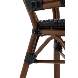 Krzesło ogrodowe CAFE PARIS brązowe       rattan