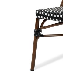 Krzesło ogrodowe CAFE PARIS brązowe       rattan