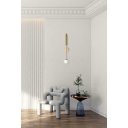 MOOSEE lampa ścienna LUCCA złota