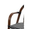Krzesło ogrodowe CAFE PARIS ARM brązowe   rattan