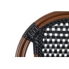 Krzesło ogrodowe CAFE PARIS ARM brązowe   rattan