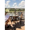 Krzesło ogrodowe CAFE PARIS ARM brązowe   rattan