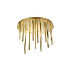AZZARDO lampa sufitowa / plafon ILIOS 12  TOP 3-STEP DIMM złota
