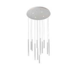 AZZARDO lampa wisząca ILIOS 12 3-STEP     DIMM biała