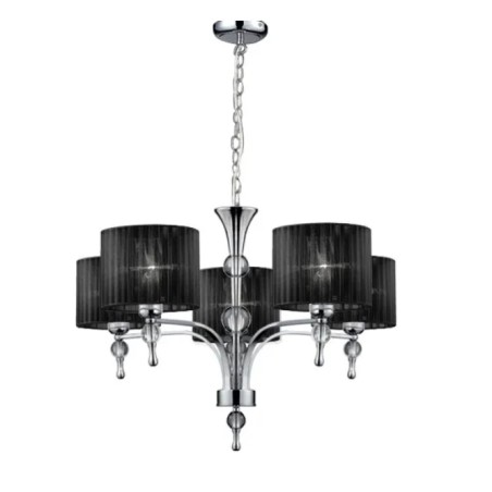 AZZARDO lampa wisząca IMPRESS 5 czarna