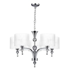 AZZARDO lampa wisząca IMPRESS 5 biała