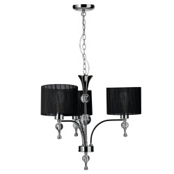 AZZARDO lampa wisząca IMPRESS 3 czarna